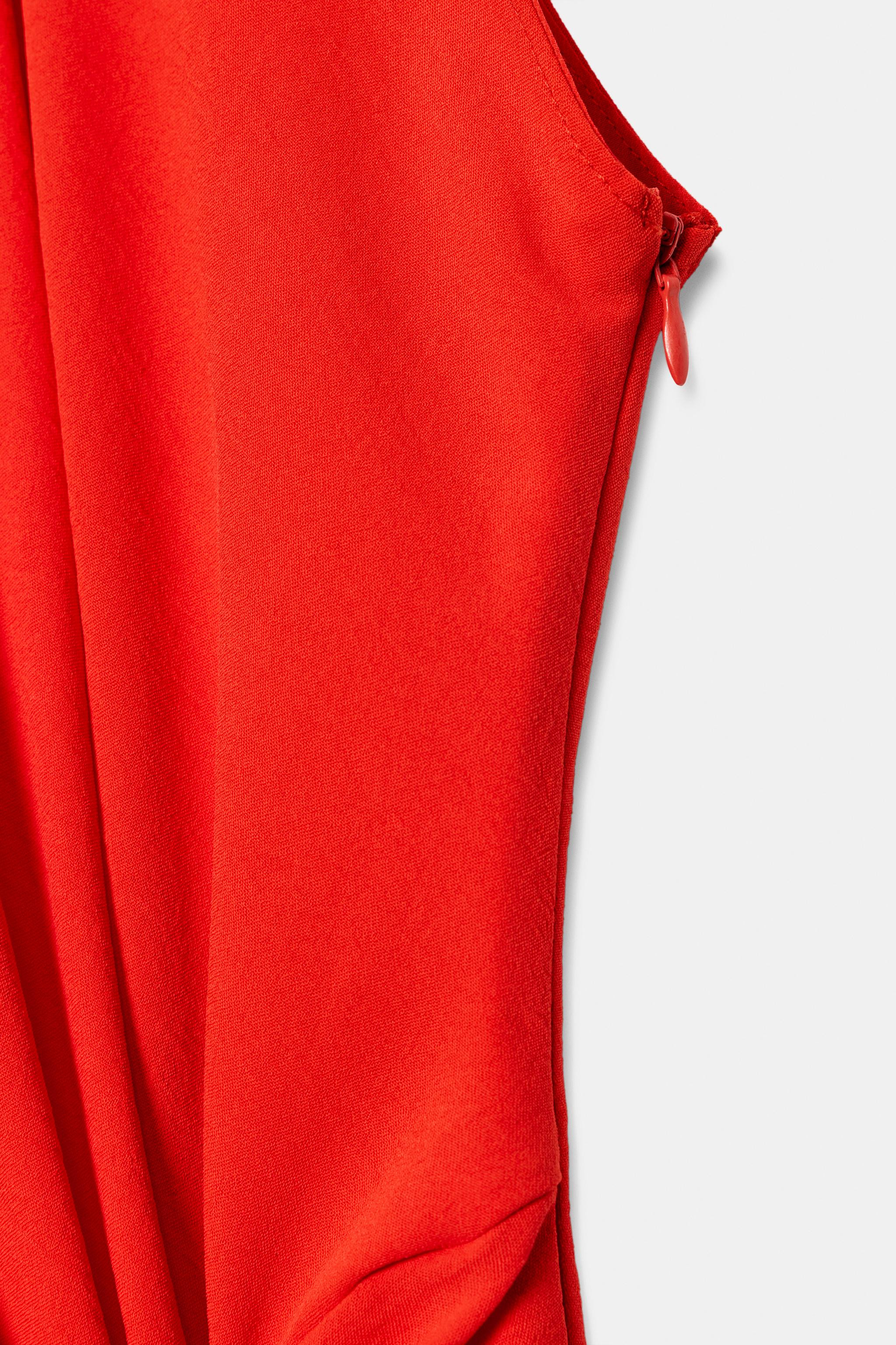 HALTER MIDI DRESS WITH TRIM | Zara US