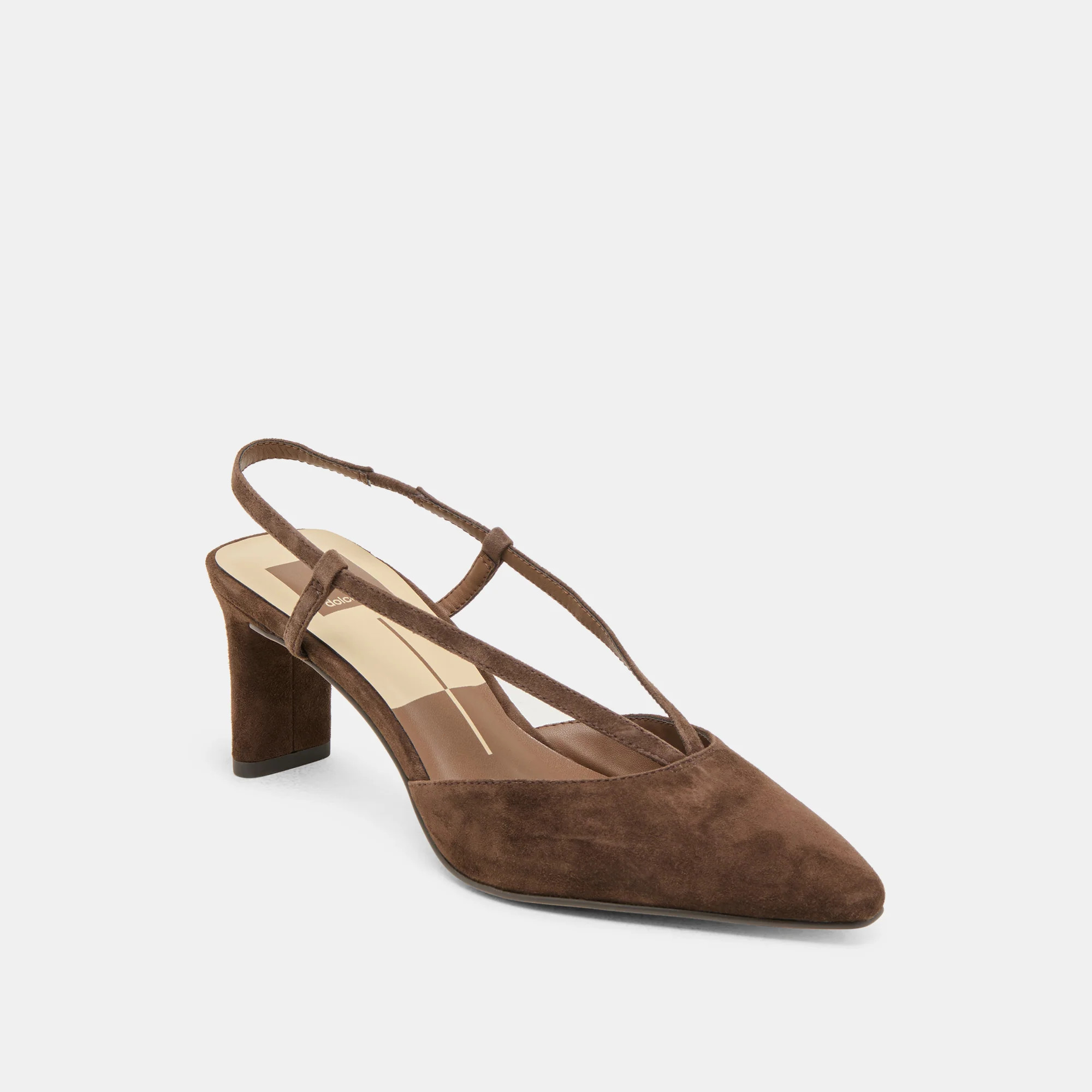 Ginay Dk Brown Suede Heels | Dolce Vita | DolceVita.com
