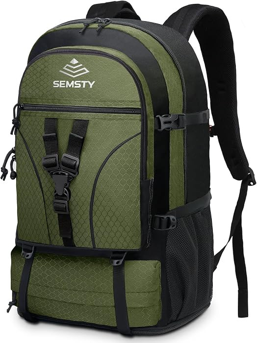 40L/50L Expandable Hiking Backpack for Men and Women, Travel Camping Backpack Flight Approved | Amazon (US)