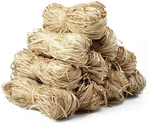 10 Rolls Natural Raffia Paper Raffia Ribbon for Florist Bouquets Decoration, 10 x 30g Crafts Raff... | Amazon (US)