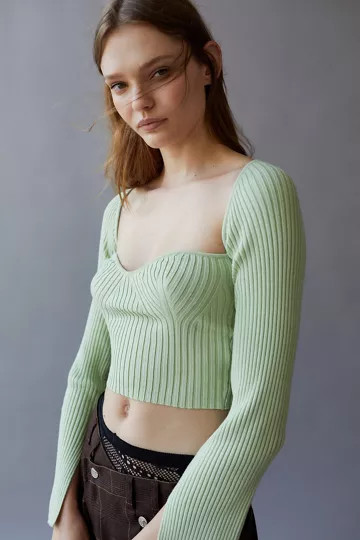 UO Juliet Portrait Neck Sweater | Urban Outfitters (US and RoW)