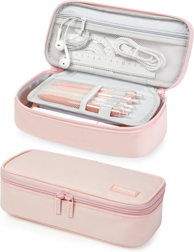 YOKUMA Pencil Case Big Capacity Pencil Pouch Bag Box for Girls Boys Gift | Amazon (US)