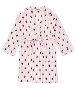 Big Kids Allover Polo Bear Terry Robe | Dillard's
