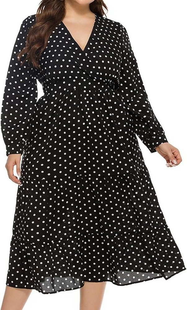 Winter Wedding Guest Dress Black Cocktail Dresses Plus Size Dresses for Curvy Women Short Long Sl... | Amazon (US)