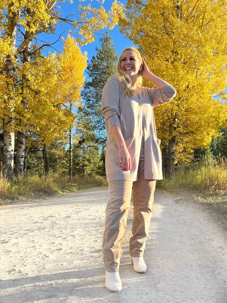 🙌🏼COLDWATER CREEK: #ad It’s corduroy and cardigan season! #thecordsyoulove #mycoldwater #coldwatercreek @coldwatercreek

👖My corduroy pants are pull on and have stretch. Seriously, so comfortable and they kept me warm when I visited the Grand Teton National Park in Wyoming. Order your normal size. They fit true to size.

💁🏼‍♀️You’ll be reaching for this cardigan across seasons too! So versatile, the lightweight knit sweater has a one button closure, patch pockets and side slits.

💍I’ve linked everything from head to toe, including my mother of pearl adjustable brass band ring.

#corduroy #corduroypants #cardigan #street2beachstyle #fallvacation #traveloutfit #grandtetonnationalpark #grandtetons #wyominglife #casualstyle #casualoutfit #travelgrams #explorewyoming #fallstyle #falloutfitinspo #fallfashion #falloutfits #tlpicks #mygrandteton @jtstjtst11 @grandtetonnps 

👉🏼Follow my shop @jtstjtst11 on the @shop.LTK app to shop this post and get my exclusive app-only content!

#liketkit 
@shop.ltk


#LTKtravel #LTKHoliday #LTKSeasonal