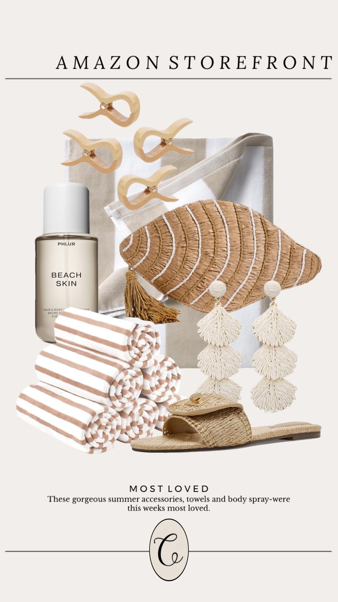 Amazon most loved 🤎

#swim #raffia #sandals #towel #clutch

#LTKootd #LTKgrwm #LTKSwim