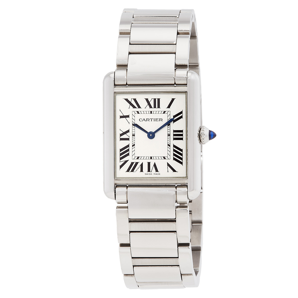 Pre-owned Cartier Tank Must Quartz Silver Dial Mens Watch WSTA0052 | Jomashop.com & JomaDeals.com