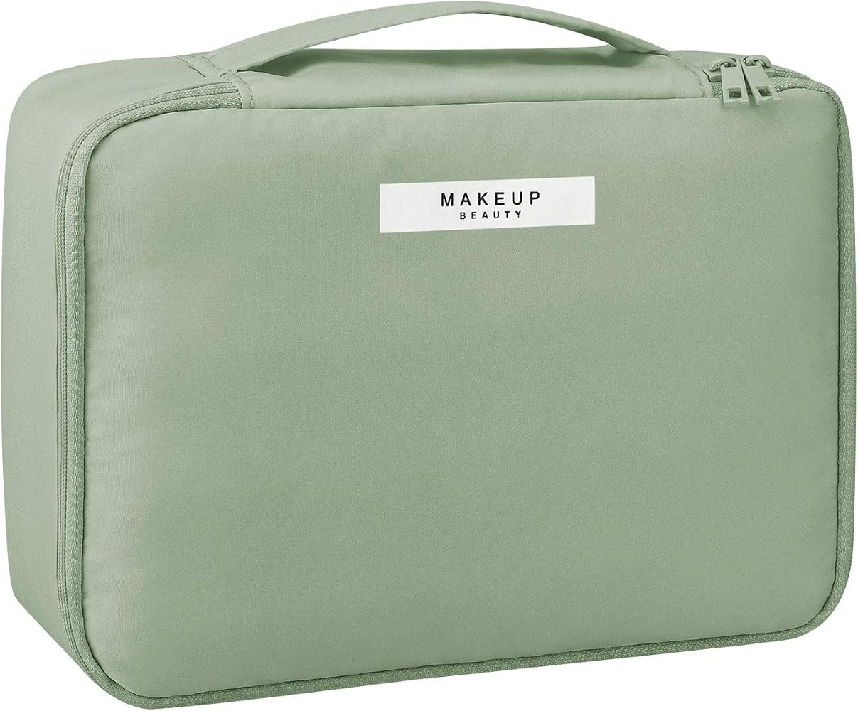 Pocmimut Makeup Bag Cosmetic Bag for Women Cosmetic Travel Makeup Bag Large Travel Toiletry Bag f... | Amazon (US)