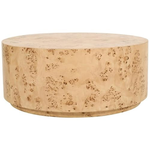 Meridian Furniture 270-C Burl Collection Mid-Century Modern Coffee Table with Ash Burl Wood, Curv... | Amazon (US)