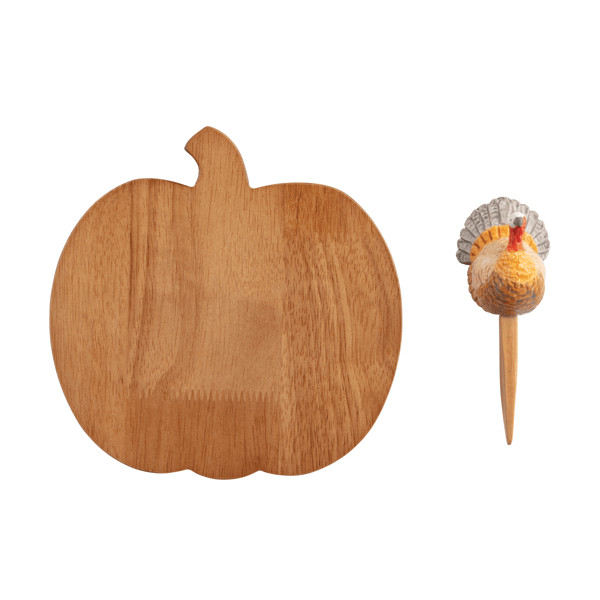 Turkey Pumpkin Board Set | Mud Pie