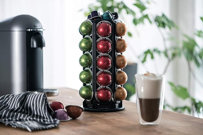 VELTEN Coffee Pod Holder Carrousel for Nespresso Vertuoline, Large-Capacity, 360-Degree Rotation ... | Amazon (US)