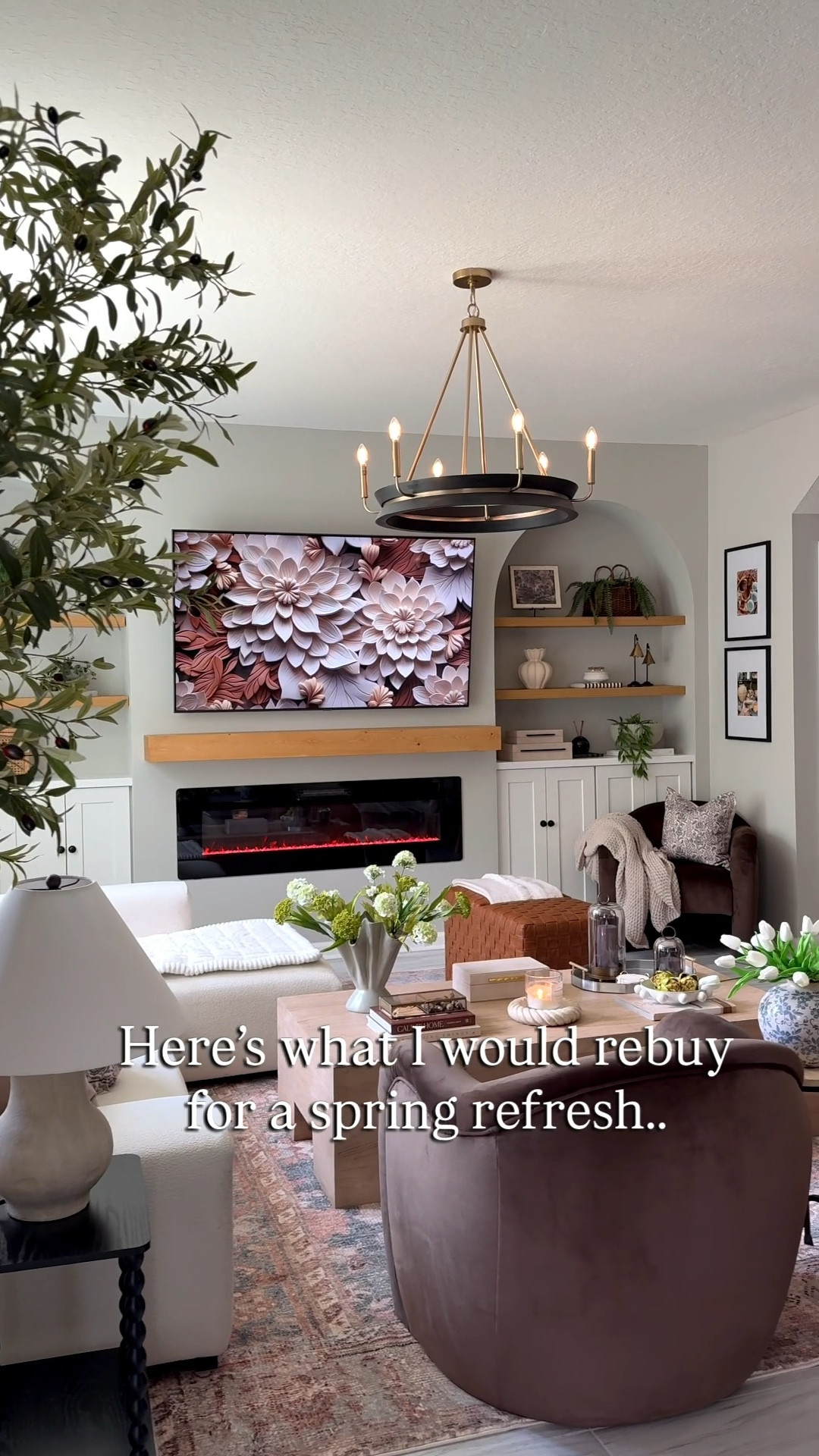 Spring refresh in the living room.. a few of my favorite picks tulip 🌷 

Spring decor, Amazon home decor, Amazon home finds, living room inspo, Loloi rug, living room home decor, coffee table styling  

#LTKSaleAlert #LTKHome #LTKSeasonal