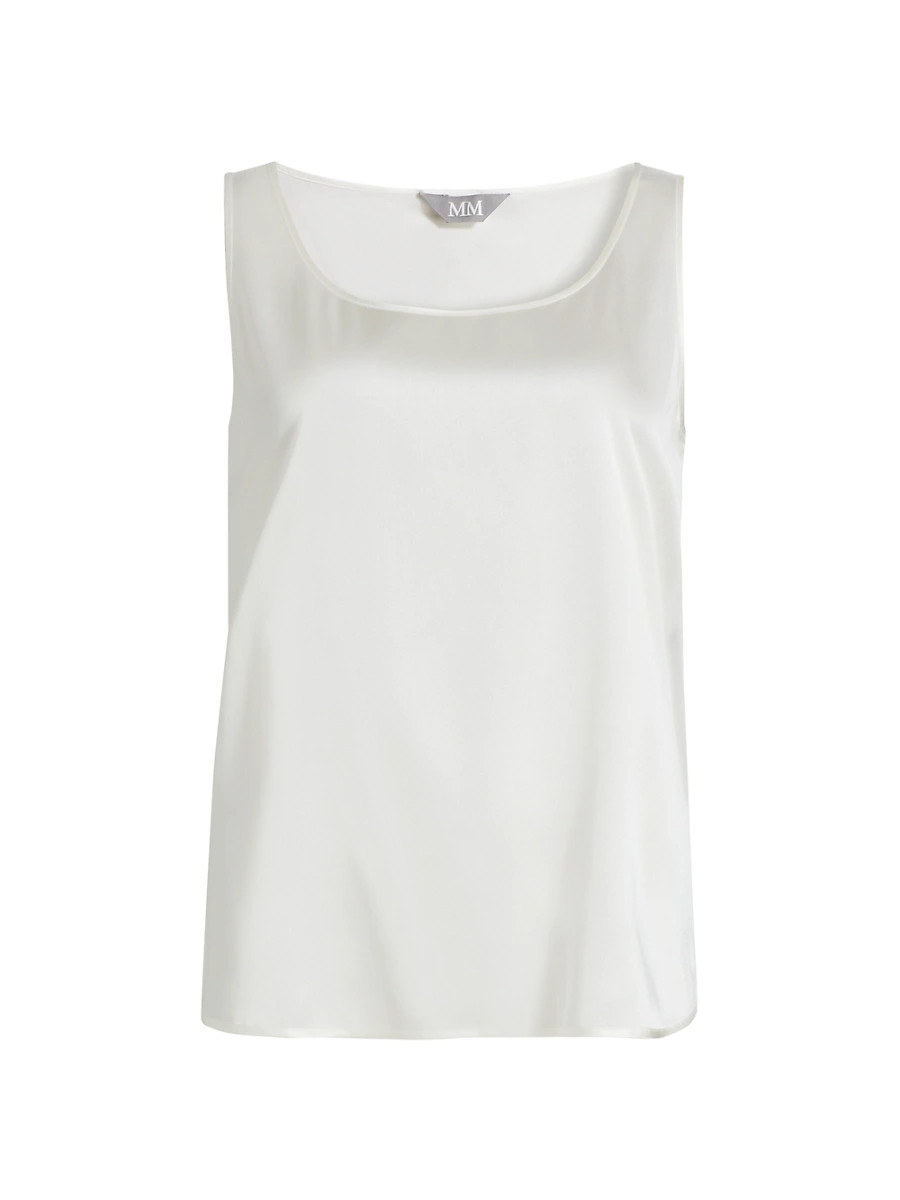 Women's Pan Silk Sleeveless Top - White - Size 6 | Saks Fifth Avenue