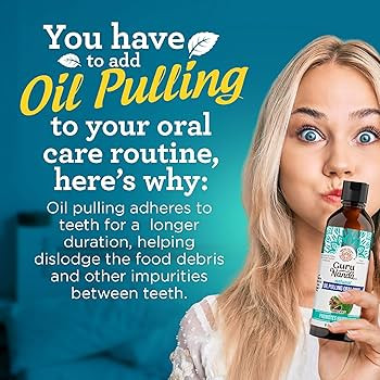 GuruNanda CocoMint Oil Pulling Mouthwash for Complete Oral Hygiene, 7 Essential Oils & Vitamins f... | Amazon (US)