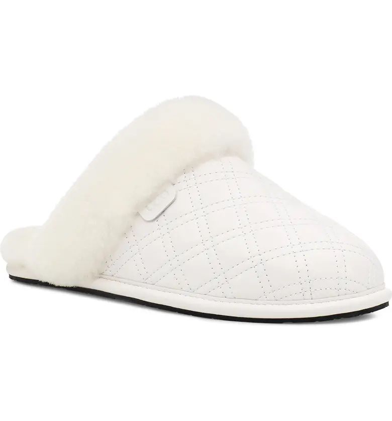Scuffette II Quilted Genuine Shearling Slipper | Nordstrom
