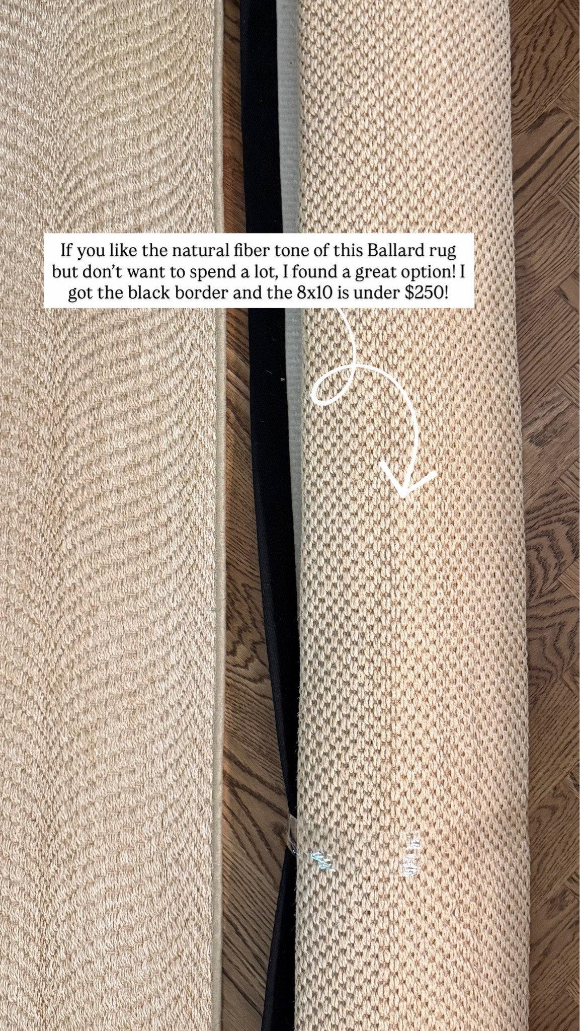 Prettiest natural fiber rug and I love the border option!