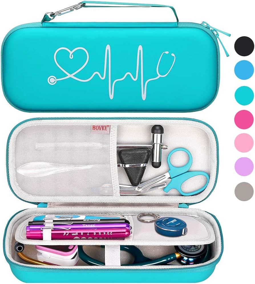 BOVKE Stethoscope Case fits 3M Littmann Classic III, Lightweight II S.E, MDF Acoustica Deluxe Dua... | Amazon (US)