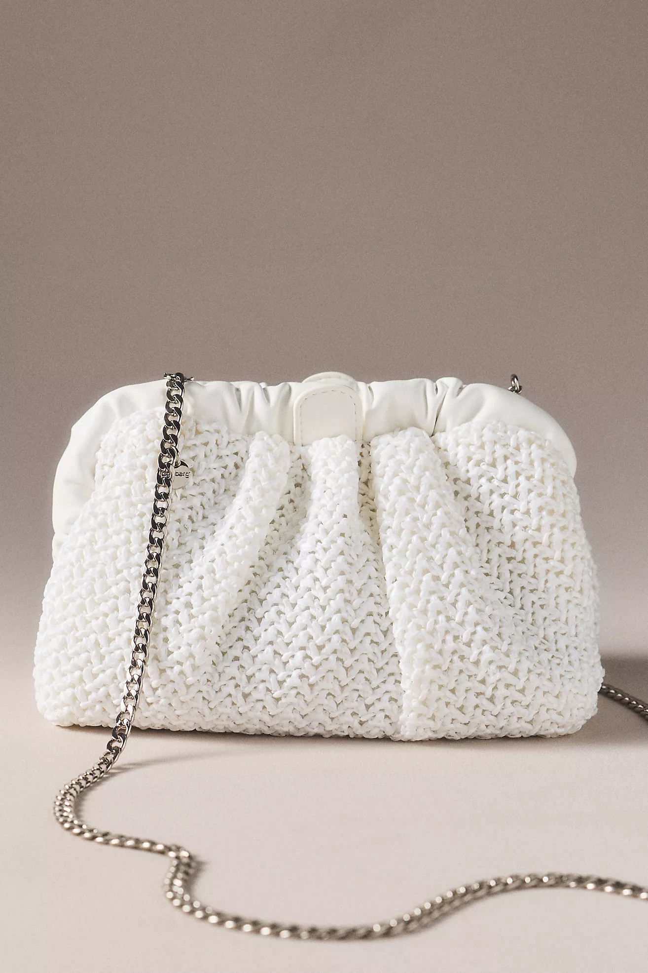 Olga Berg Amalia Petite Gathered Clutch | Anthropologie (US)