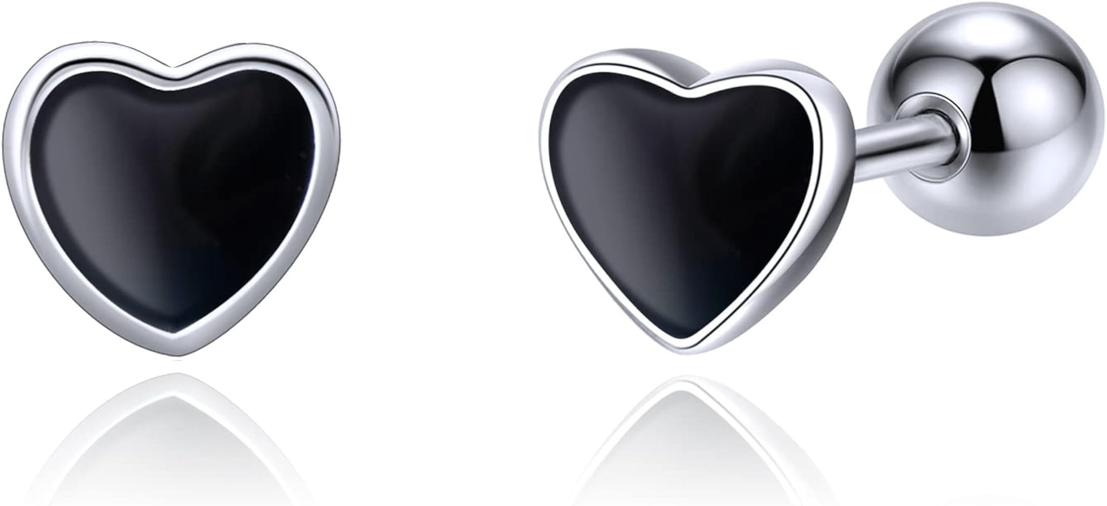 Hypoallergenic 925 Sterling Silver Stud Earrings for Women With Screw Back Small Butterfly Heart ... | Amazon (US)