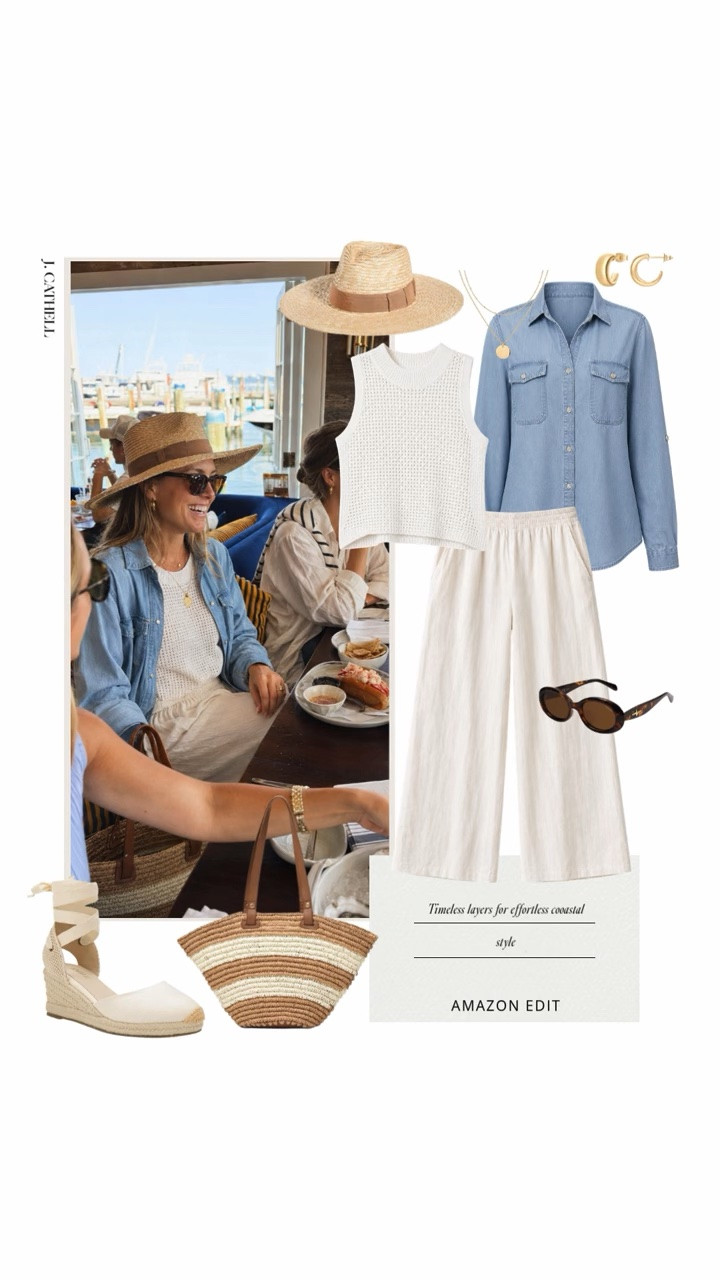✨ If your dream aesthetic is equal parts Nancy Meyers, breezy coastal charm, and timeless style, this edit is for you.

From crisp linen separates and classic striped knits to woven accessories and elevated home accents, I've curated my favorite Amazon finds that capture the effortless coastal grandmother look—without the designer price tag.

Whether you're refreshing your wardrobe, styling your home, or both, these chic, versatile pieces will carry you through the season with ease. Tap to shop the entire Coastal Grandmother Amazon Edit in my LTK. 🤍🌊

#LTKStyle #CoastalGrandmother #AmazonFinds #CoastalStyle #NancyMeyersAesthetic #NeutralHome #CapsuleWardrobe #AmazonHome #ClassicStyle #LTKFinds

#LTKSeasonal #LTKOver40 #LTKootd