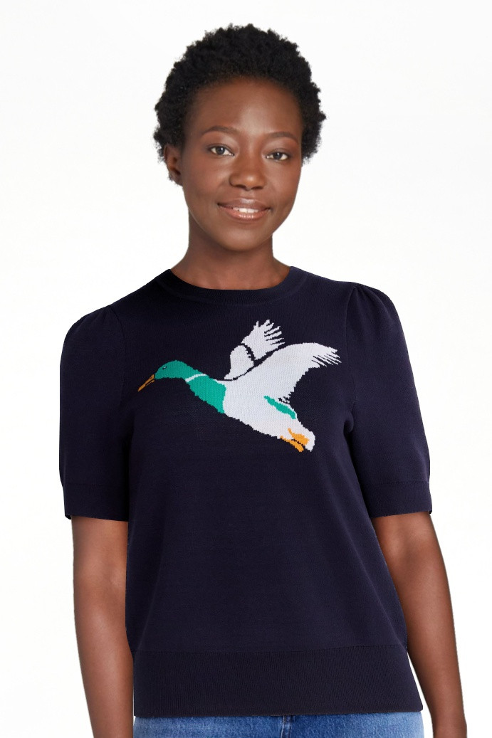 Free Assembly Women's and Women's Plus Crewneck Sweater with Short Puff Sleeves, Sizes XS-4X | Walmart (US)