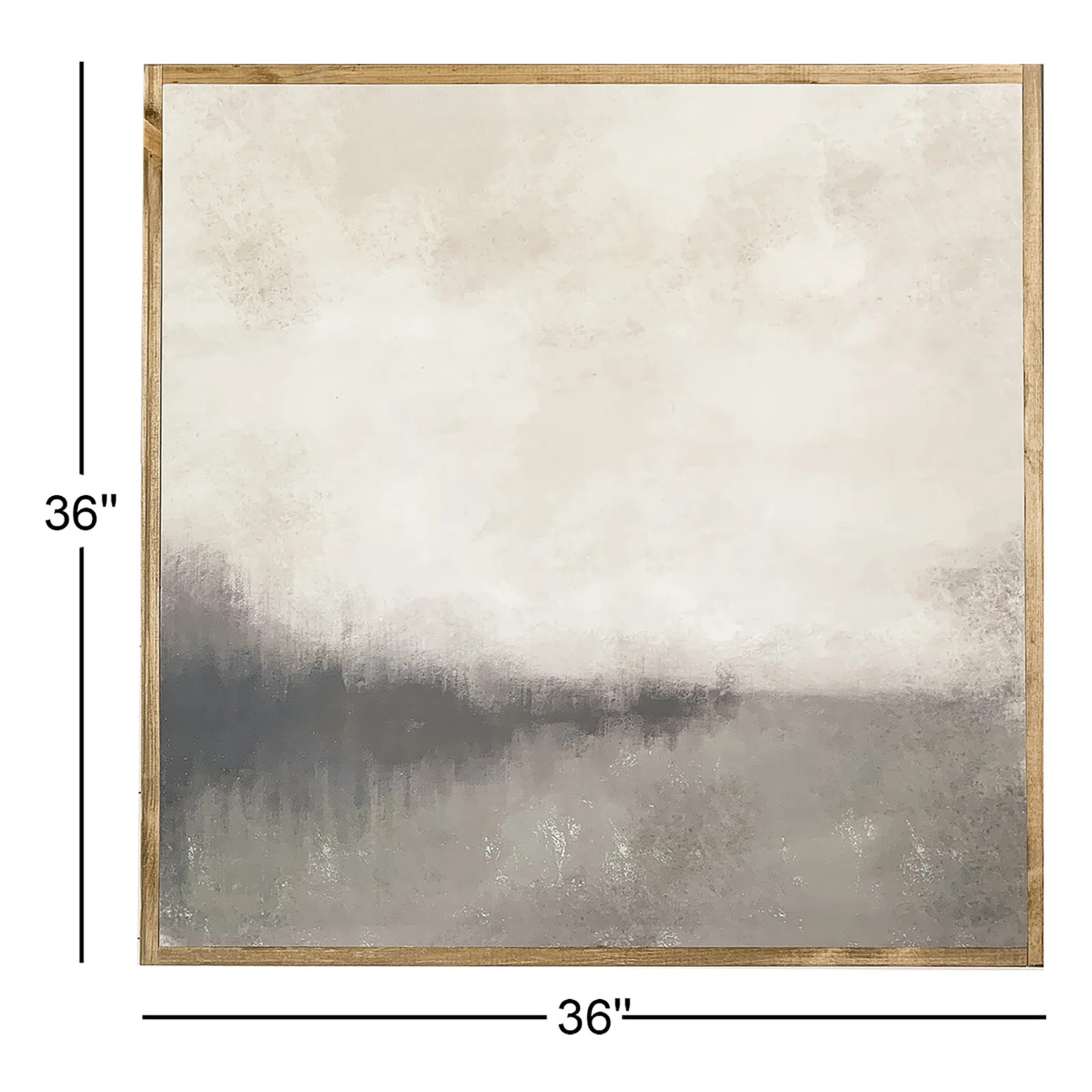 Brayden Studio® Shades of Gray Landscape Wood Framed Wall Art Sign & Reviews | Wayfair | Wayfair North America