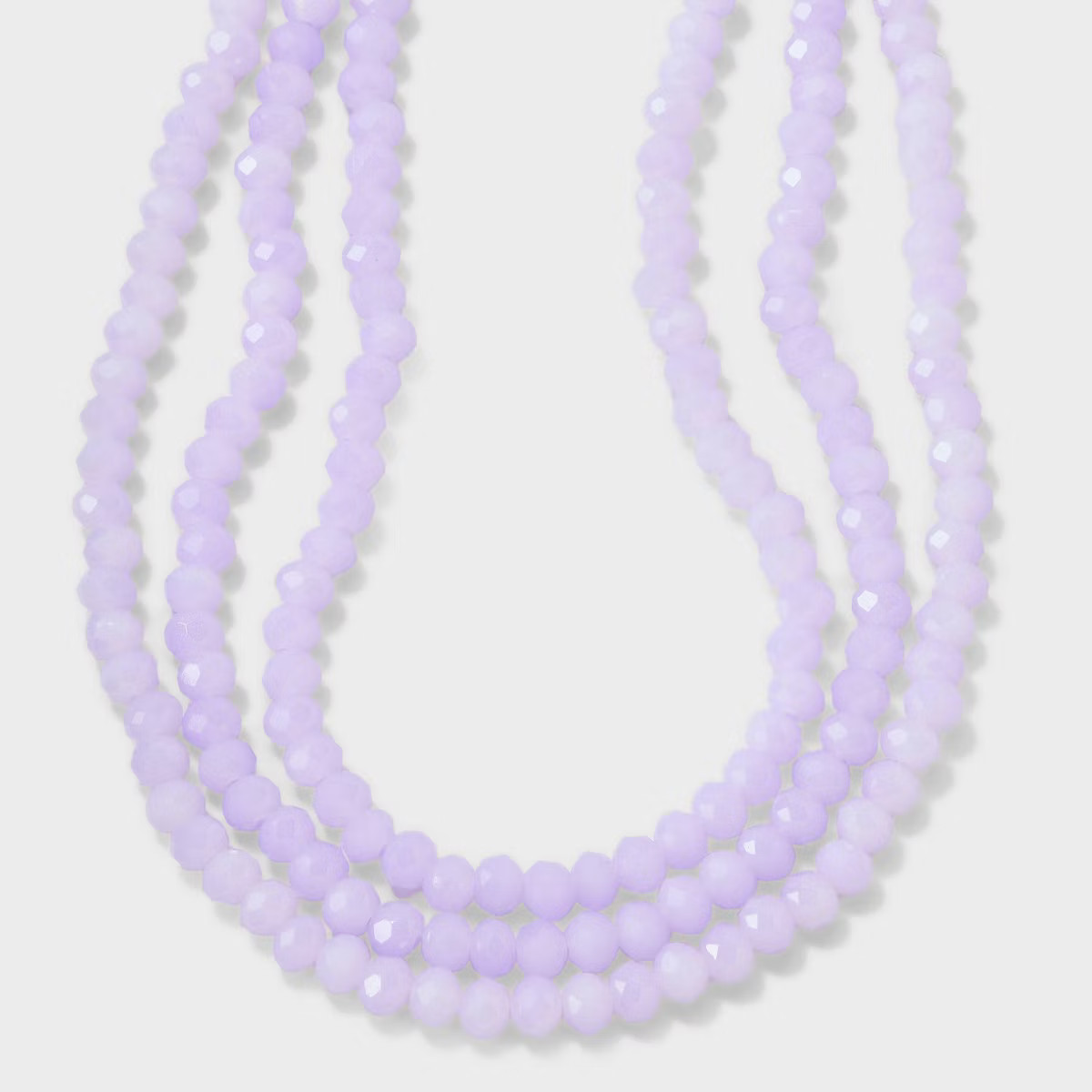 3 Row Glass Bead Necklace - A New Day™ | Target