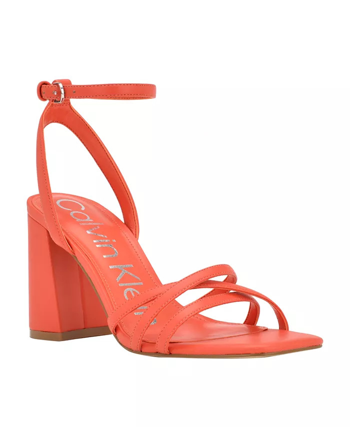 Women's Qalat Square Toe Block Heel Dress Sandals | Macys (US)