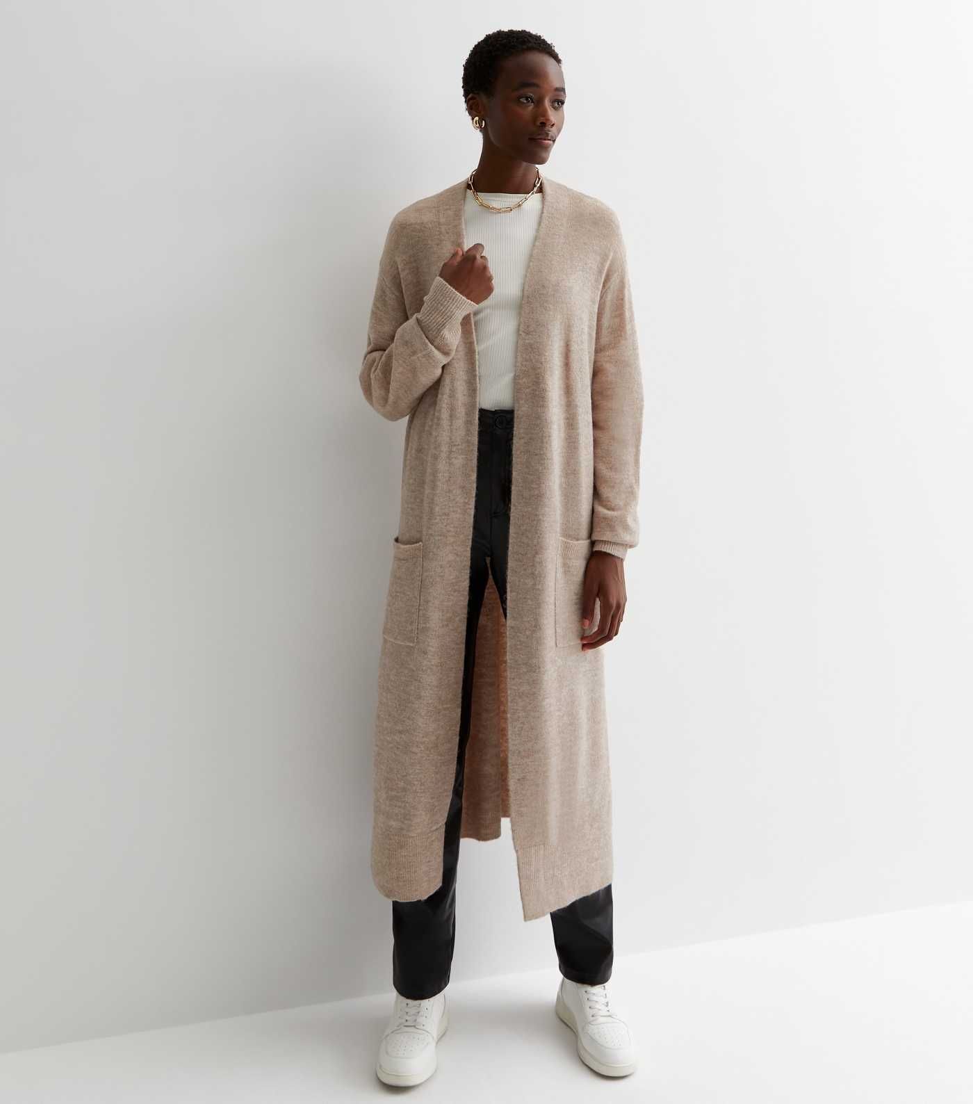 Tall Stone Longline Pocket Cardigan
						
						Add to Saved Items
						Remove from Saved Items | New Look (UK)