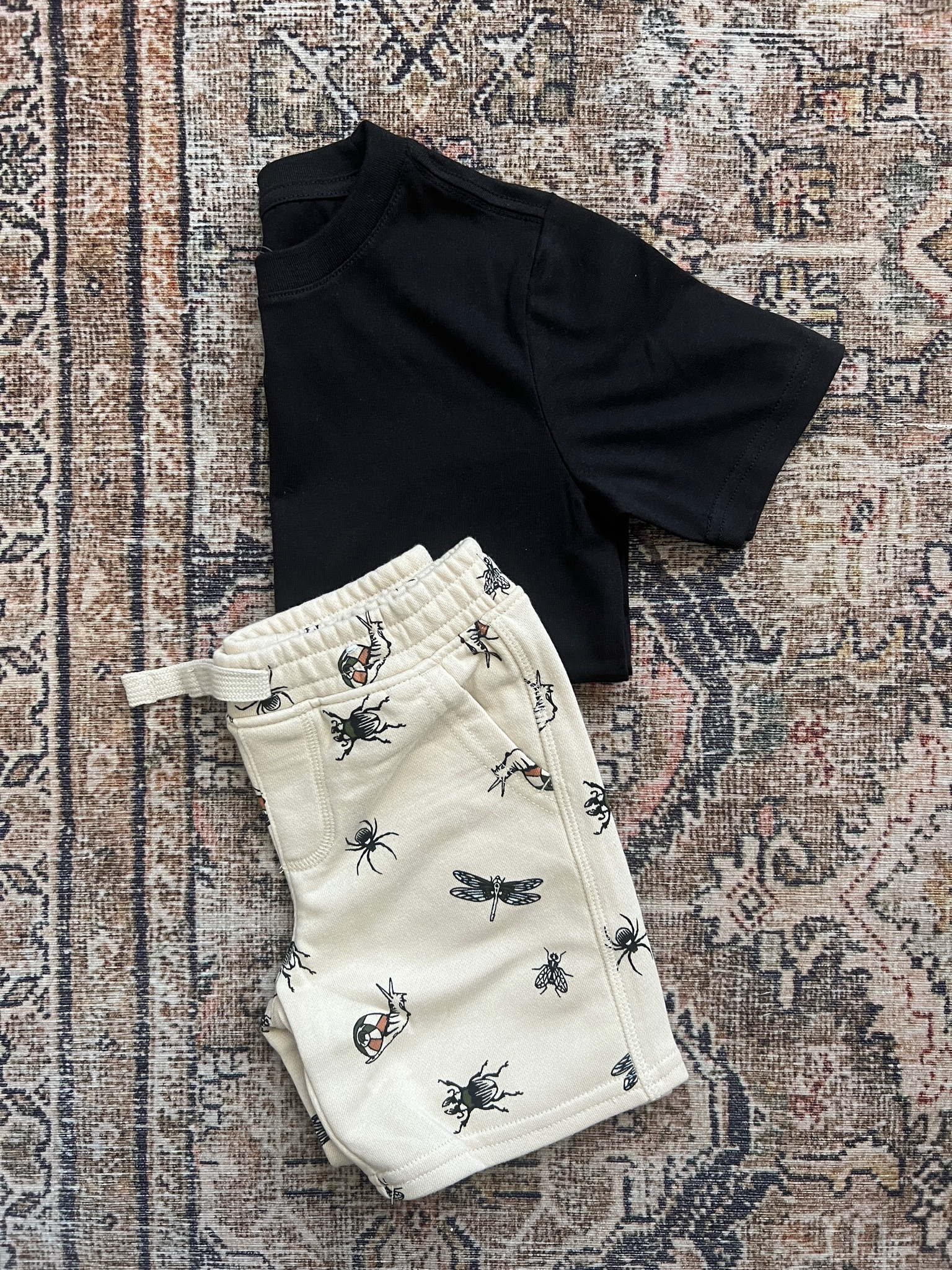 The cutest minimal and comfy boys look… $10. 😳🖤 I sized down one for the shorts, shirt TTS. So many color options available. | boys style, toddler style, minimal kids style, casual, comfy, Walmart finds, under 10