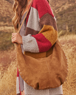 Reese Faux Suede Shoulder Bag Tan / O/S | VICI