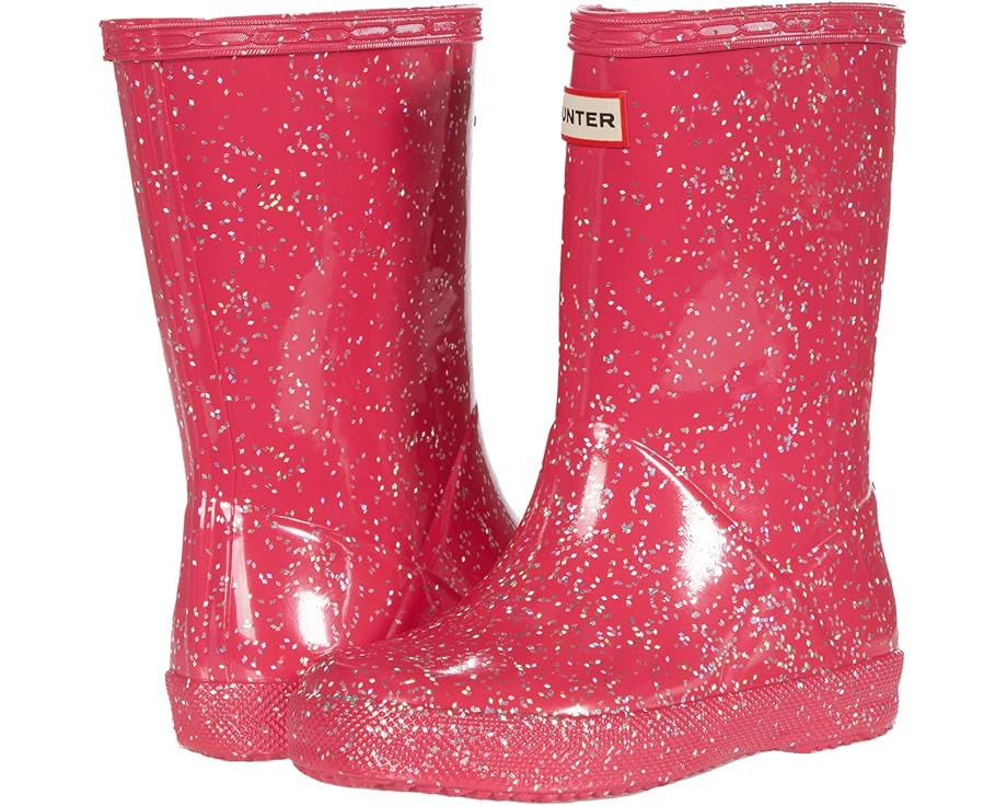 Hunter Kids Original First Classic Giant Glitter Wellington Boots (Toddler/Little Kid) | Zappos