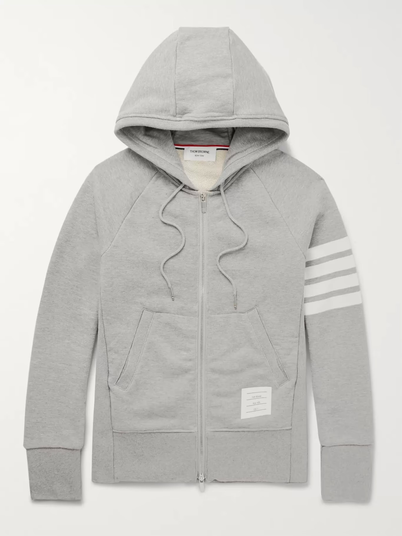 Striped Loopback Cotton-Jersey Zip-Up Hoodie | Mr Porter (US & CA)