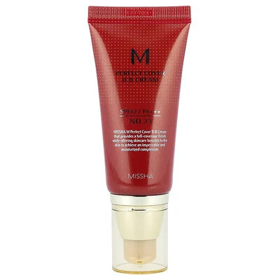 Missha, M Perfect Cover B.B Cream, SPF 42 PA+++, No. 23 Natural Beige, 1.69 fl oz (50 ml) | iHerb