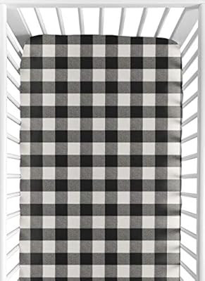 Sweet Jojo Designs Black and White Rustic Farmhouse Woodland Flannel Unisex Boy or Girl Baby or T... | Amazon (US)