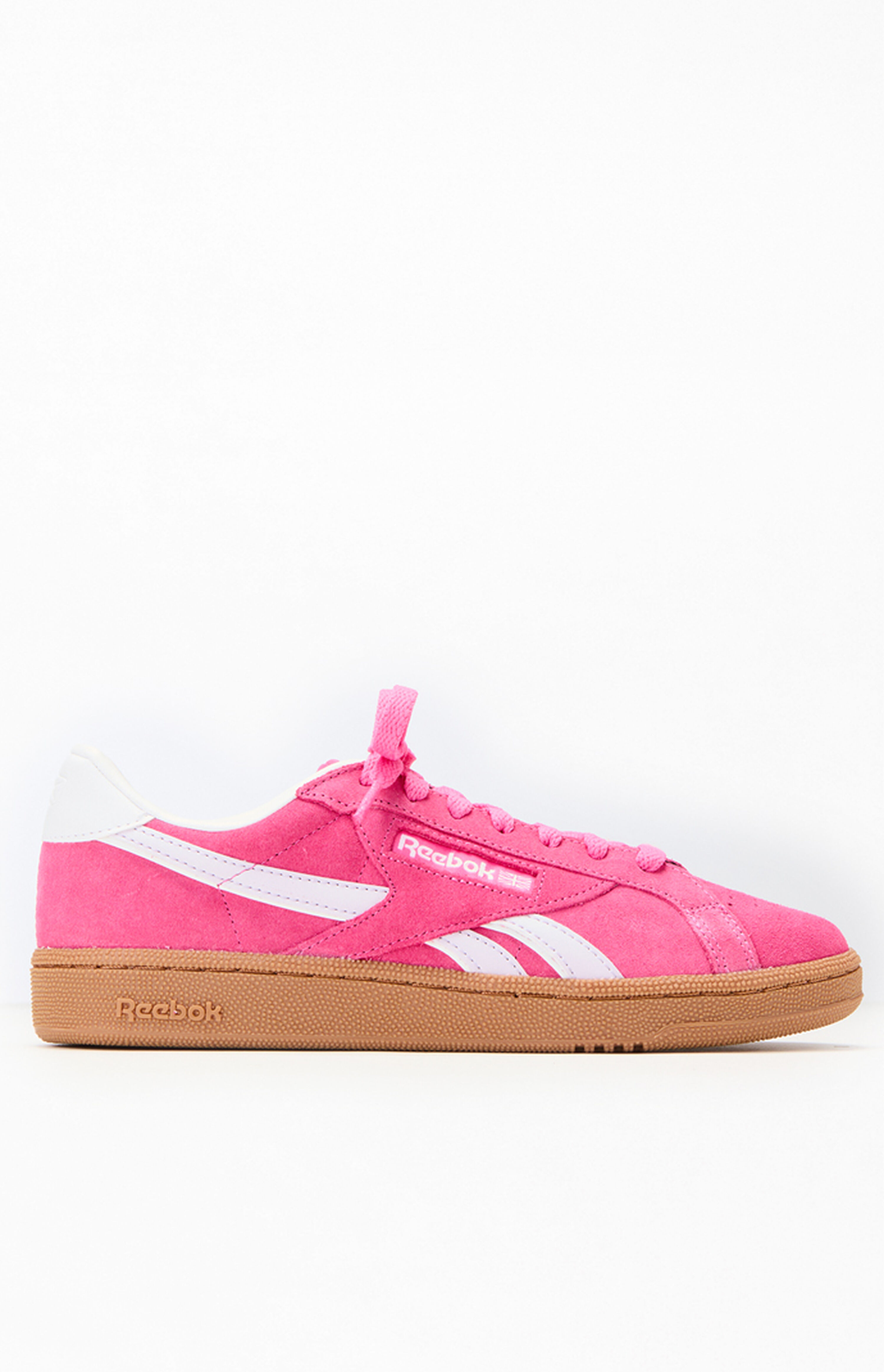Reebok Women's Pink Club C Grounds UK Sneakers | PacSun