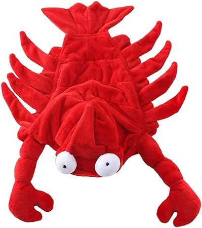 Preferhouse Pet Costume Funny Cute Lobster Transformed Dress Halloween Dog Coat Warm Hoodies Appa... | Amazon (US)