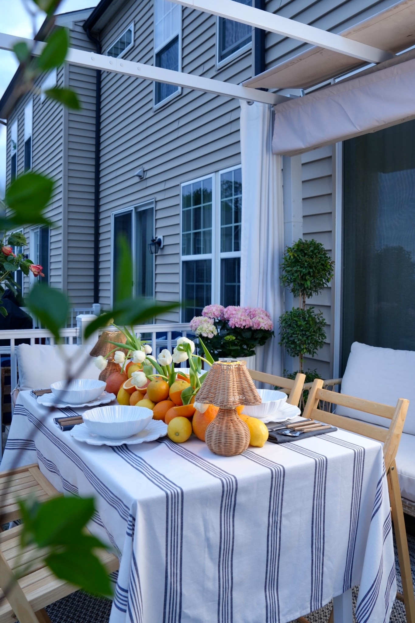 Patio season is here 🤗 love a dinner on the patio moment with a a beautiful Tablescape 🍊🍋 love the citrus theme fir summer because it’s so fresh and aromatic. Will be great for a Mother’s Day brunch 

#LTKMothersDay #LTKHome