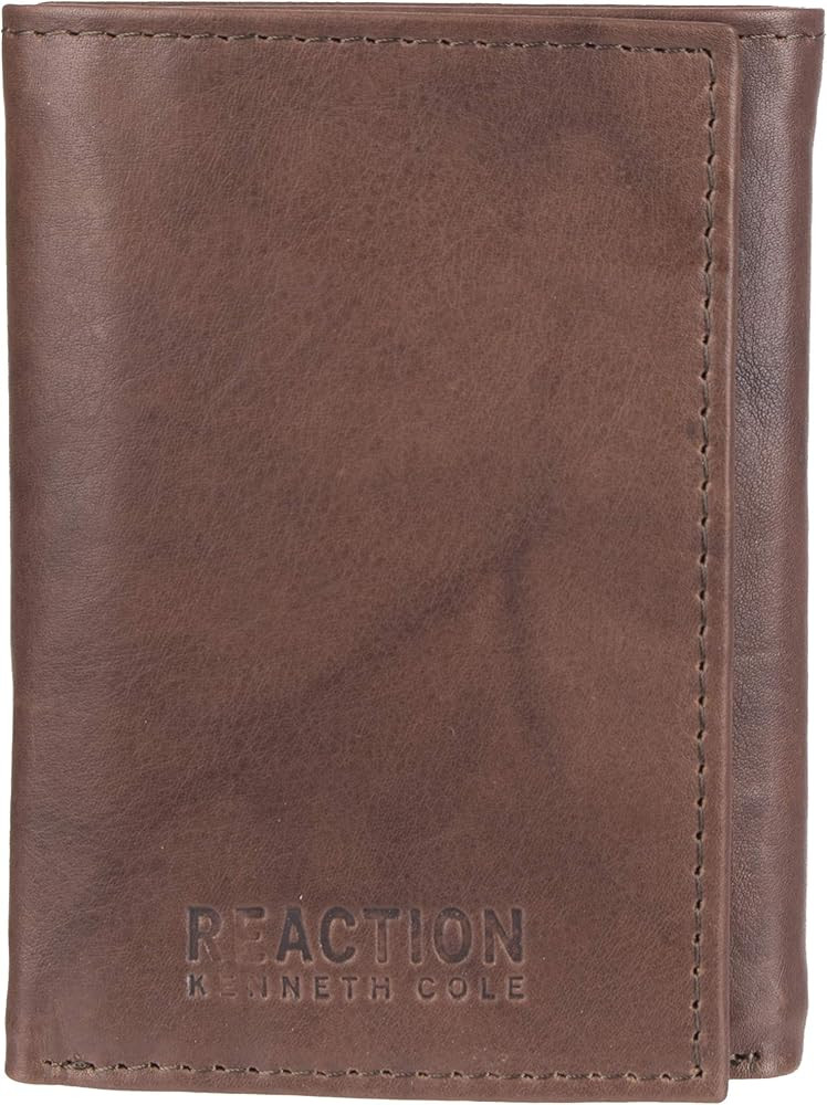 KENNETH COLE Men's Wallet-RFID Leather Slim Trifold with Id Window and Card Slots | Amazon (US)