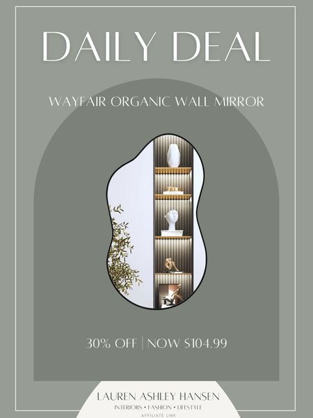 This mirror reminds me so much of our organic shaped mirror we just put in our entry! It’s a great price and on sale right now! 

#LTKstyletip #LTKhome #LTKsalealert