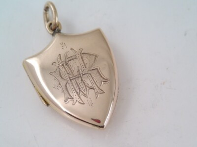 ANTIQUE VICTORIAN .375 9K GOLD PHOTO LOCKET PENDANT | eBay | eBay US