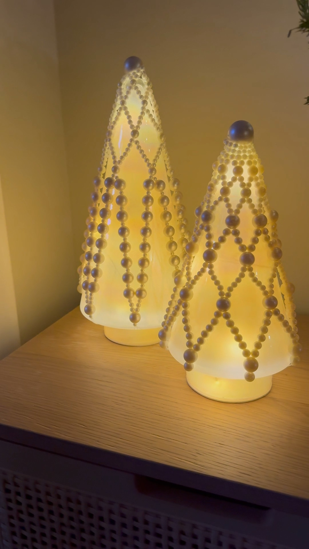 As far as Christmas decor goes, I have a weakness for trees, and when I saw these trees online I gasped!! I’m so thrilled that pearls seem to be a trend this year and these were truly even better in person and I love how they look lit up, they are equally beautiful day and night✨

#LTKSeasonal #LTKFindsUnder100 #LTKHome
