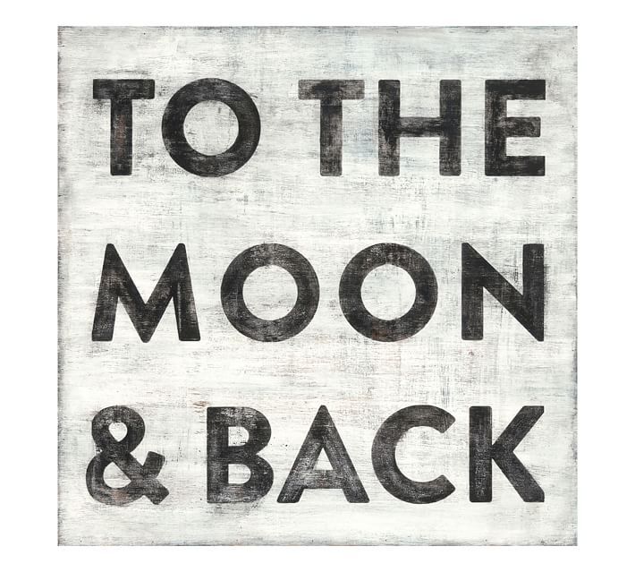 To The Moon And Back Wall Art | Pottery Barn | Pottery Barn (US)