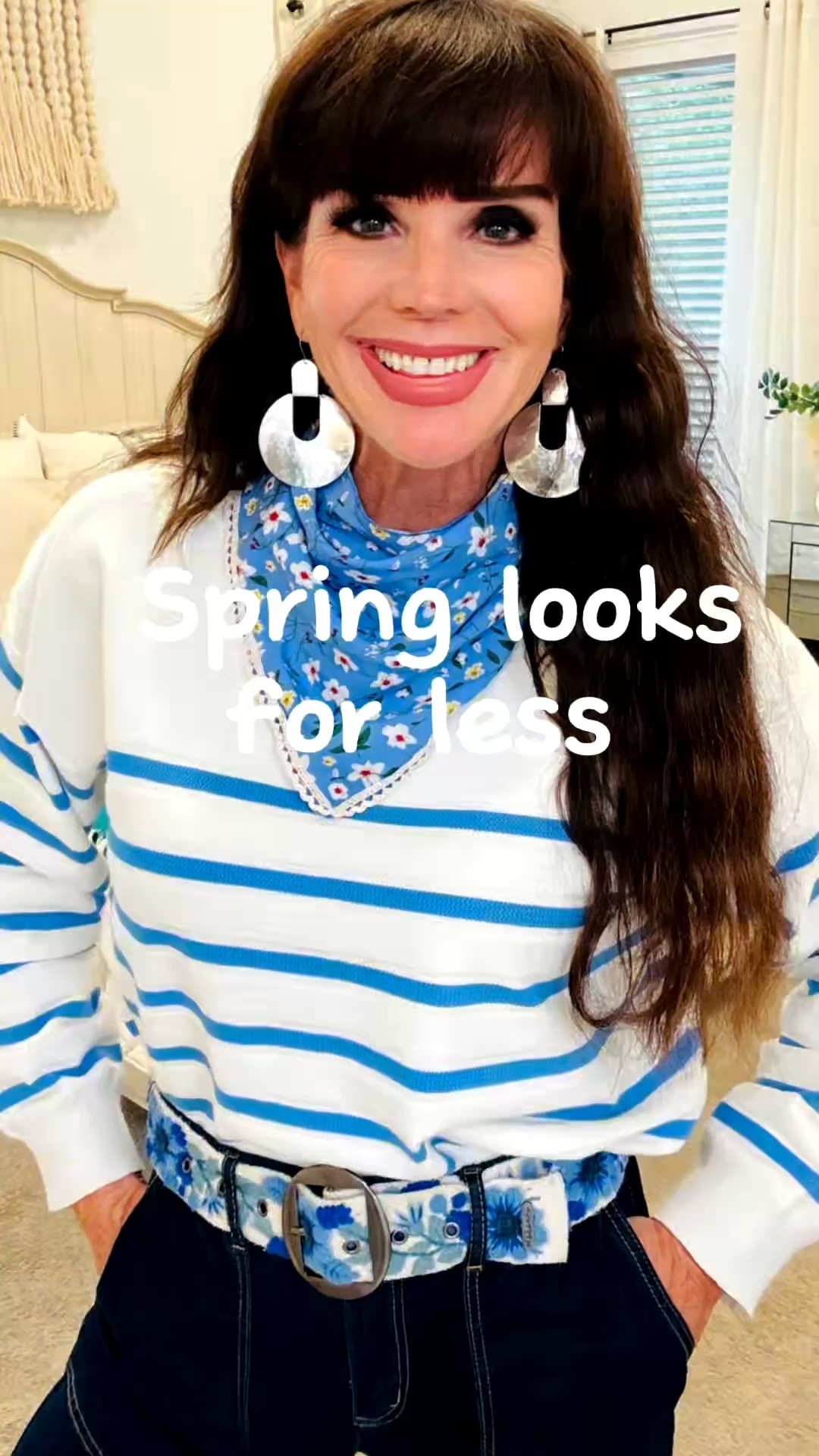Spring looks that are super cute and not super expensive!  💐💙🤍💙

#LTKSeasonal #LTKootd #LTKOver40