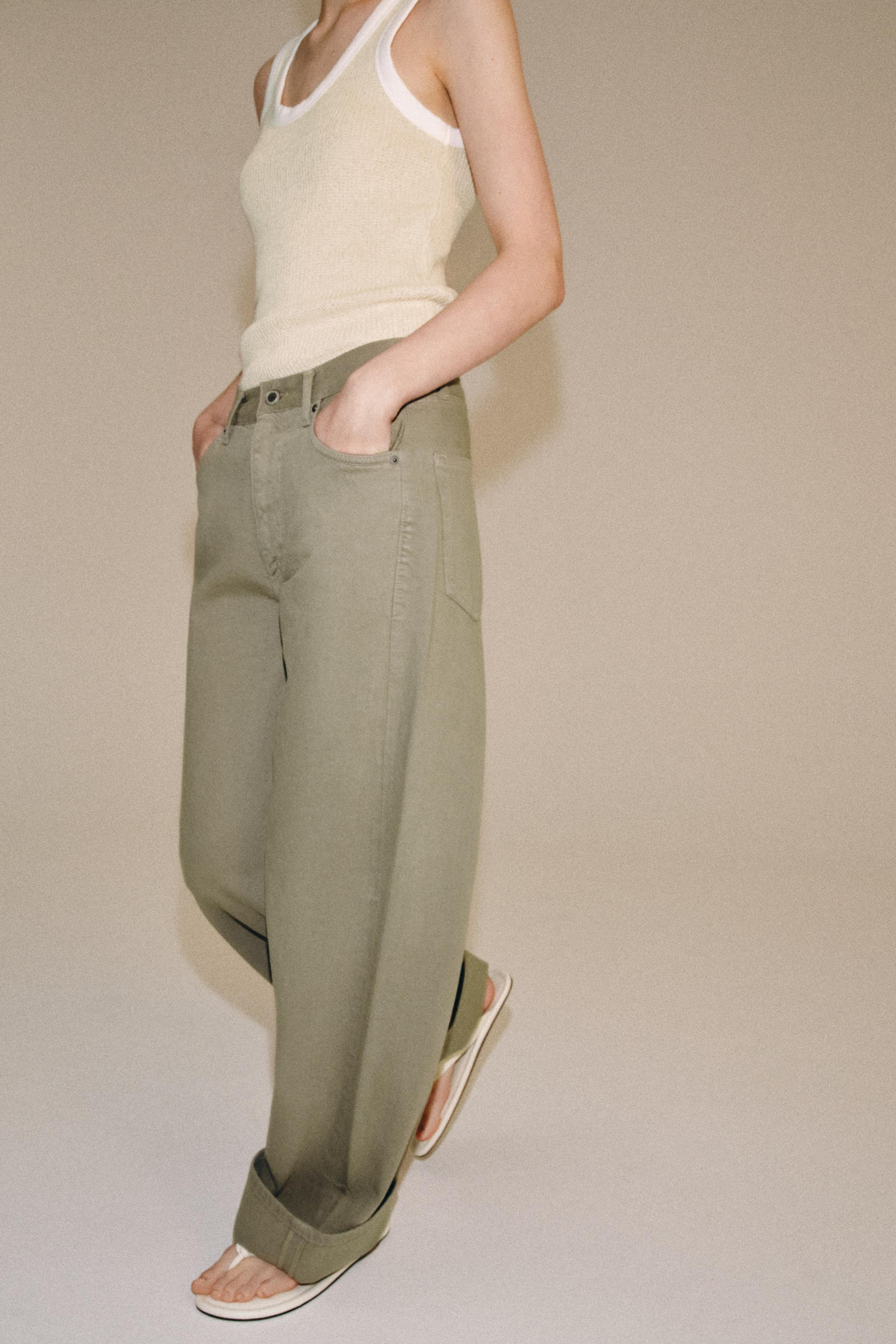 ZW COLLECTION MID-WAIST BAGGY JEANS | Zara UK