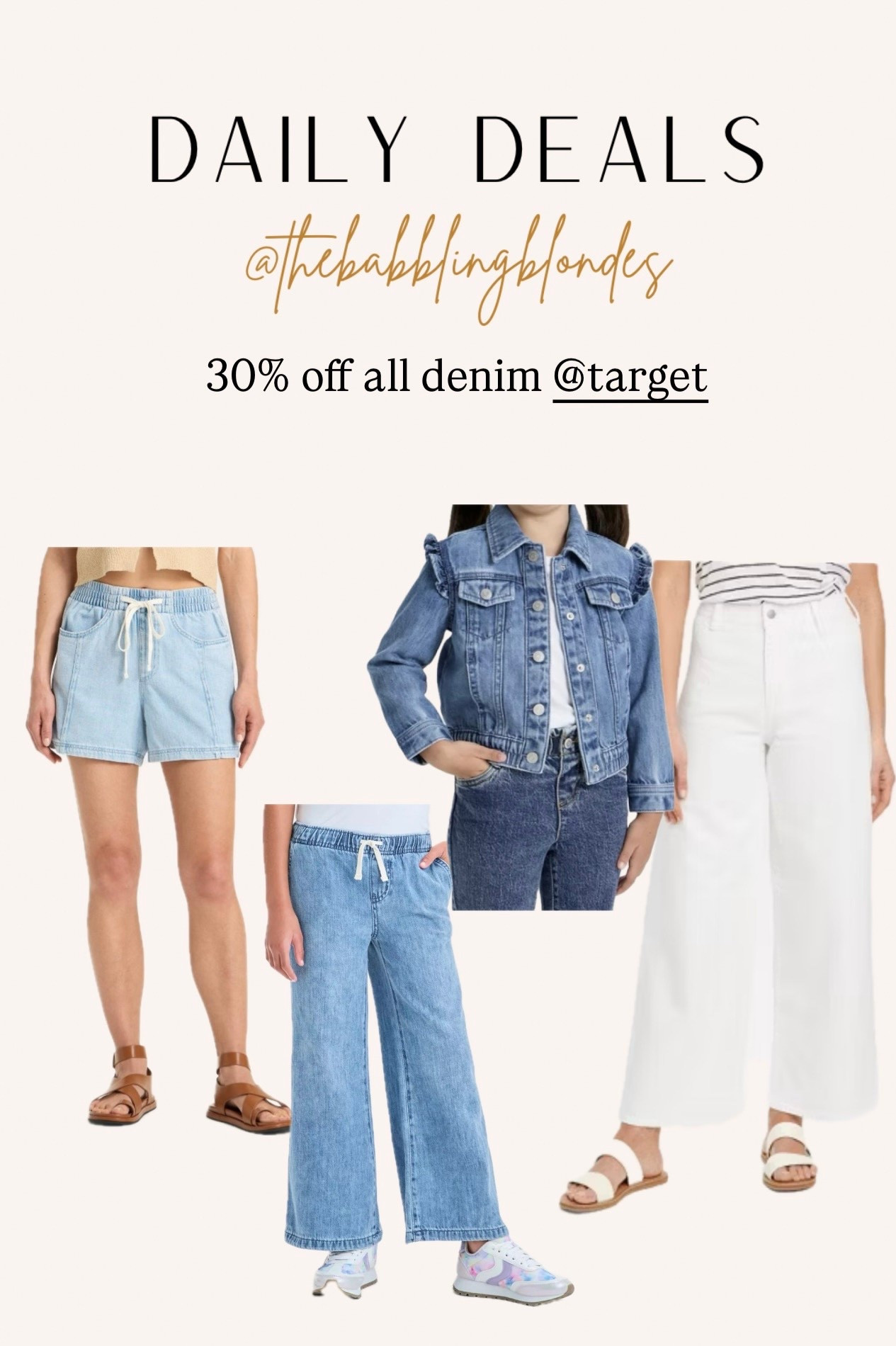 30% off some of our fav denim! @target #targetfinds #targetstyle 

#LTKFindsUnder50 #LTKSaleAlert #LTKStyleTip
