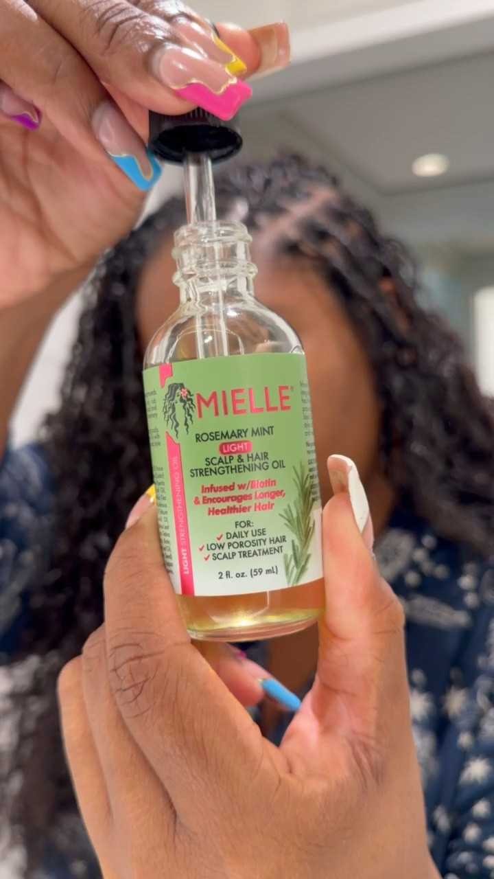 The Mielle Rosemary Mint Scalp & Hair Oil is one of my go-to’s, especially when I have braids in! 🌿 It’s perfect for keeping my scalp feeling moisturized and refreshed while my hair is tucked away.

#LTKgrwm #LTKselfcare #LTKSaleAlert