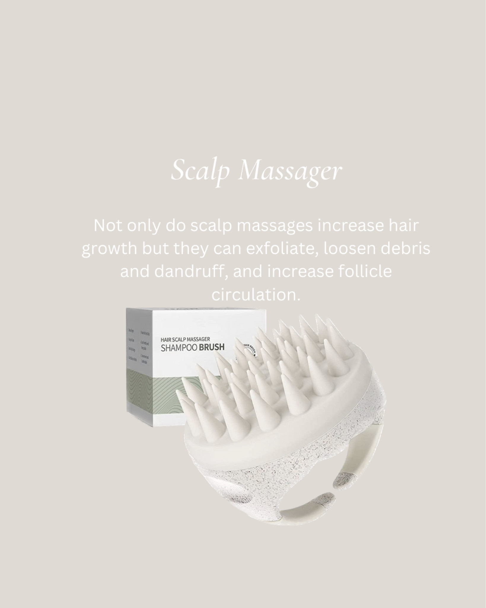Scalp massage, Scalp Massager Hair Growth, Manual Soft Silicone Shampoo Brush, Handheld Scalp Massager, Scalp Scrubbie. Stimulates Hair Growth, Remove Dandruff. Waterproof, AIMIKE Hair Scalp Massager Shampoo Brush, Soft Silicone Scalp Brush Hair Scrubber, Hair Washing Scalp Exfoliator Brush for Dandruff, Head Scrubber for Thick Curly Wet Dry Hair of Women Men Kids, Beige

#LTKunder100 #LTKFind #LTKbeauty