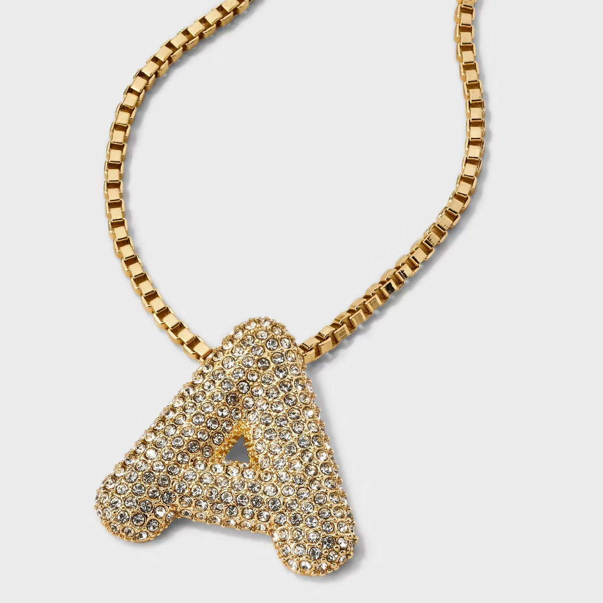 SUGARFIX by BaubleBar Crystal Chain Initial Necklace - Gold | Target
