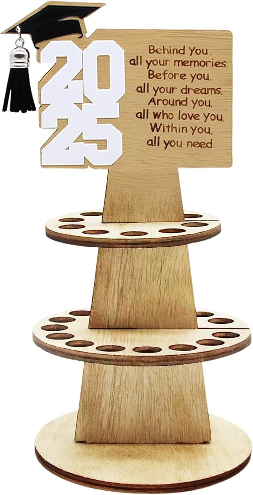2025 Graduation Gift Money Holder, Unique Greeting Cards Cash Holder Cash Gift, Double-Layer Money Cake with 25 Holes for Cash Congrats Graduation Party Supplies | Amazon (US)